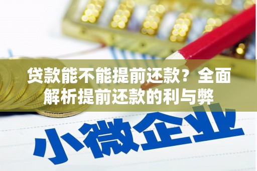 施秉贷款能不能提前还款？全面解析提前还款的利与弊