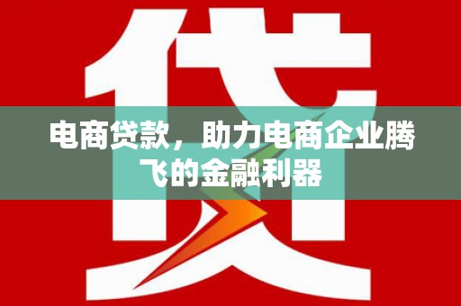 施秉电商贷款，助力电商企业腾飞的金融利器