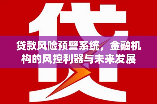 施秉贷款风险预警系统，金融机构的风控利器与未来发展