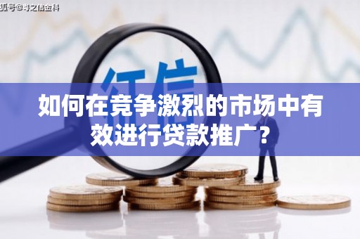 施秉如何在竞争激烈的市场中有效进行贷款推广？