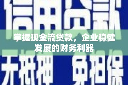 施秉掌握现金流贷款，企业稳健发展的财务利器