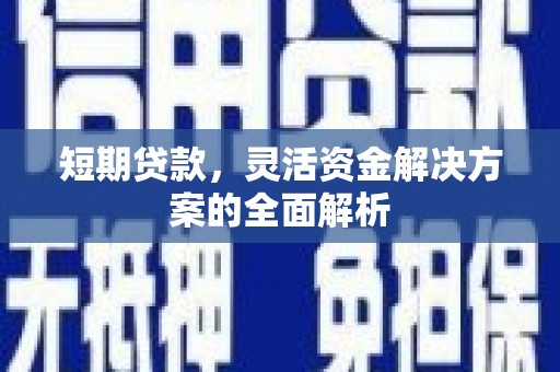 施秉短期贷款，灵活资金解决方案的全面解析