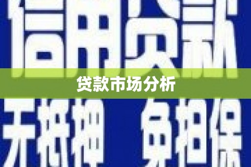 施秉贷款市场分析