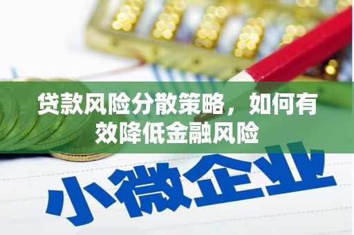 施秉贷款风险分散策略，如何有效降低金融风险