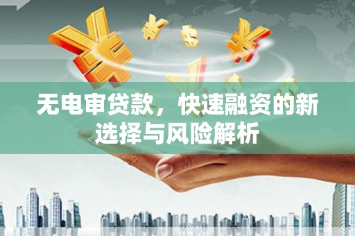 施秉无电审贷款，快速融资的新选择与风险解析