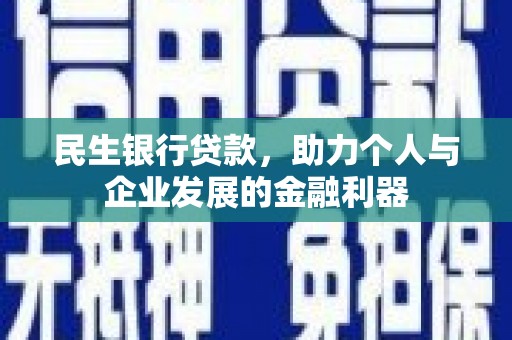 施秉民生银行贷款，助力个人与企业发展的金融利器