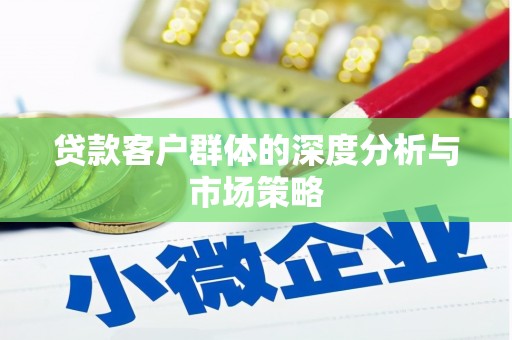 施秉贷款客户群体的深度分析与市场策略