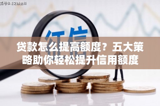 施秉贷款怎么提高额度？五大策略助你轻松提升信用额度