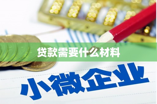 施秉贷款需要什么材料
