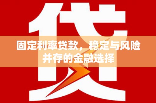 施秉固定利率贷款，稳定与风险并存的金融选择