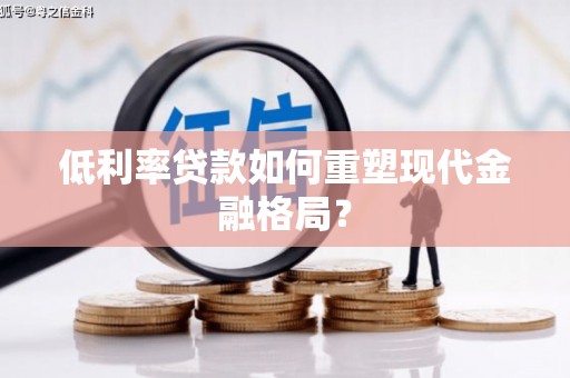 施秉低利率贷款如何重塑现代金融格局？