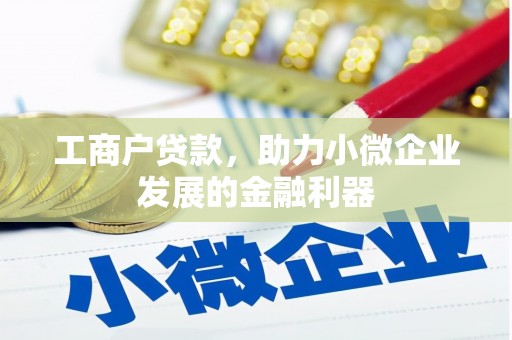 施秉工商户贷款，助力小微企业发展的金融利器