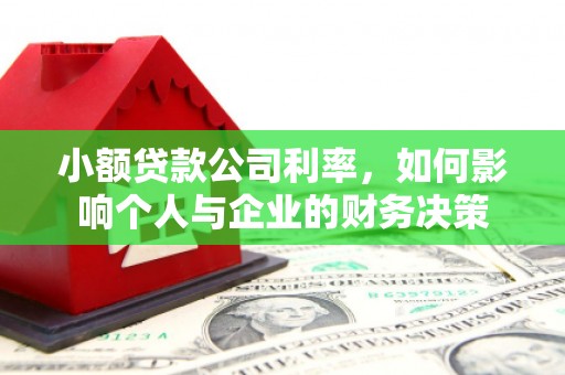 施秉小额贷款公司利率，如何影响个人与企业的财务决策