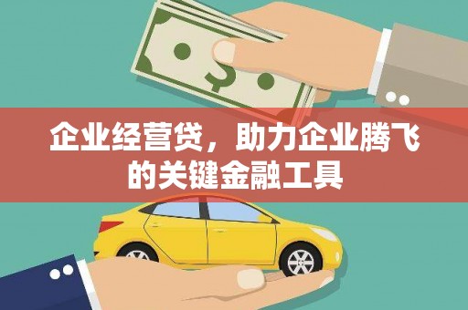 施秉企业经营贷，助力企业腾飞的关键金融工具