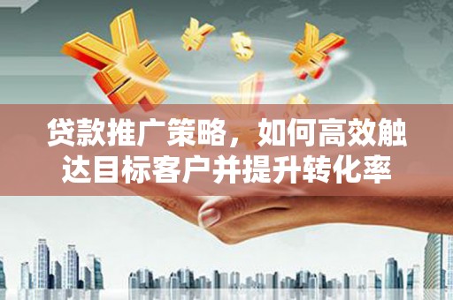 施秉贷款推广策略，如何高效触达目标客户并提升转化率