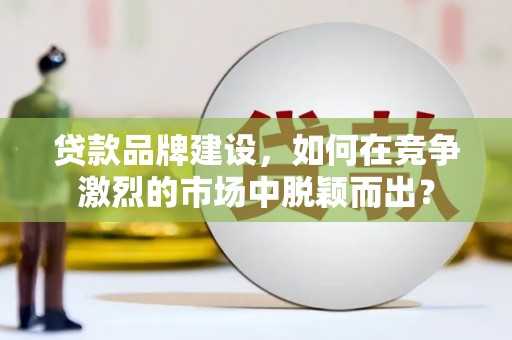 施秉贷款品牌建设，如何在竞争激烈的市场中脱颖而出？
