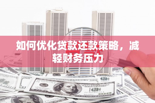 施秉如何优化贷款还款策略，减轻财务压力