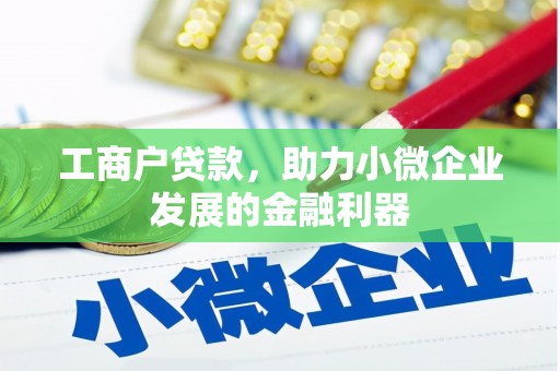 施秉工商户贷款，助力小微企业发展的金融利器