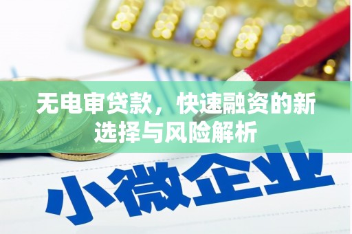 施秉无电审贷款，快速融资的新选择与风险解析