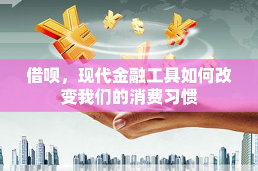 施秉借呗，现代金融工具如何改变我们的消费习惯