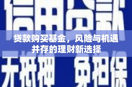 施秉贷款购买基金，风险与机遇并存的理财新选择