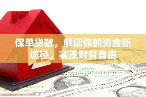 施秉保单贷款，解锁你的资金新途径，实现财务自由
