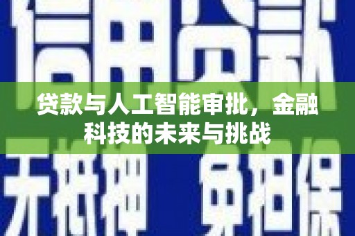 施秉贷款与人工智能审批，金融科技的未来与挑战
