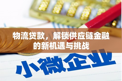 施秉物流贷款，解锁供应链金融的新机遇与挑战