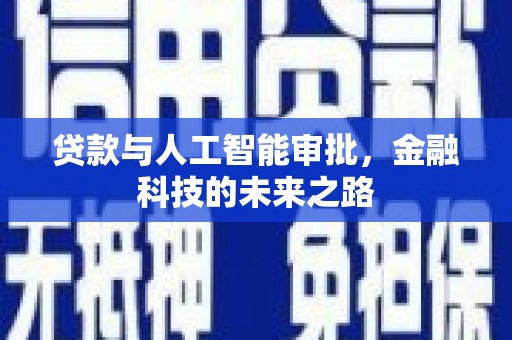 施秉贷款与人工智能审批，金融科技的未来之路