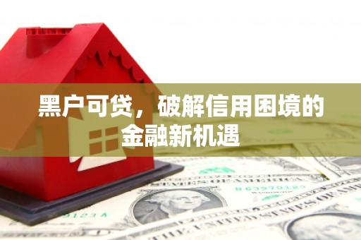 施秉黑户可贷，破解信用困境的金融新机遇