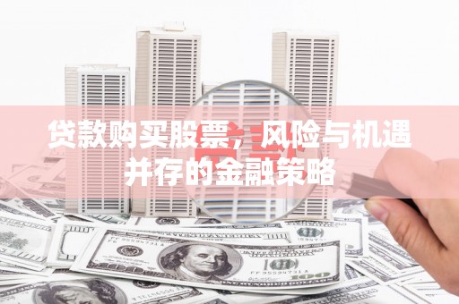 施秉贷款购买股票，风险与机遇并存的金融策略